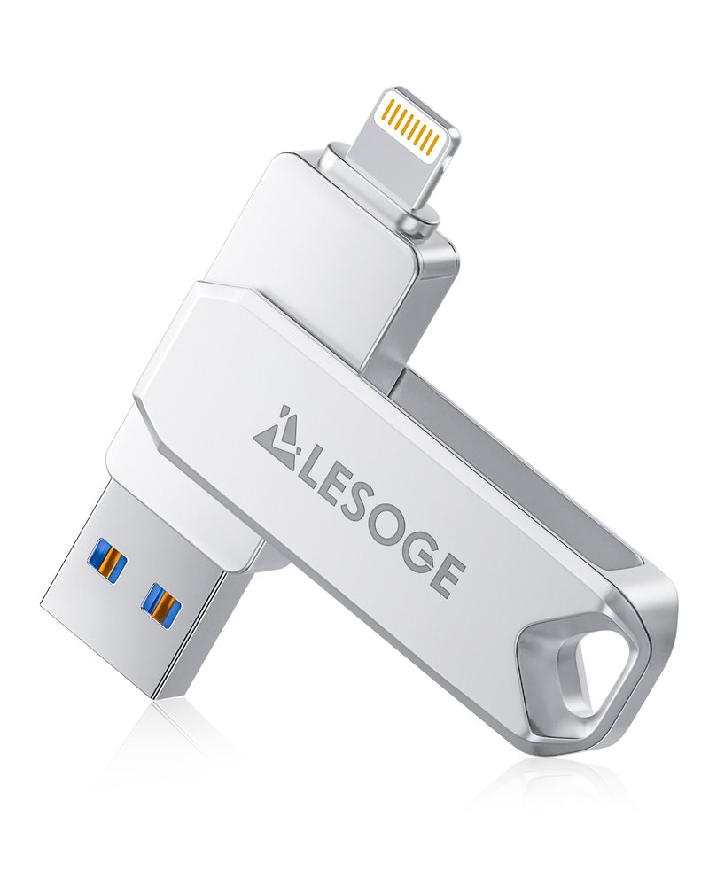 LESOGE 128GB USB 3.0 Flash Drive for iPhone and Android